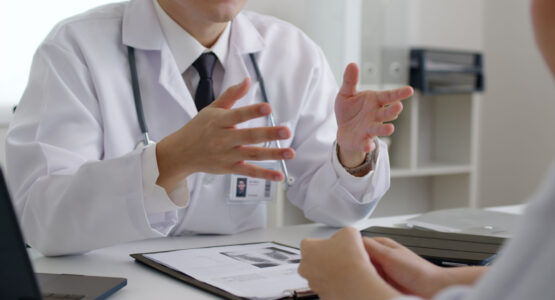 doctor consulting patient