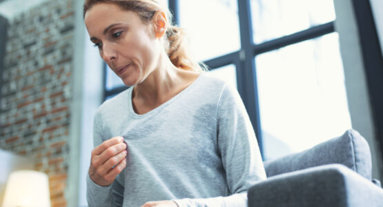Women experiencing hot flashes during menopause