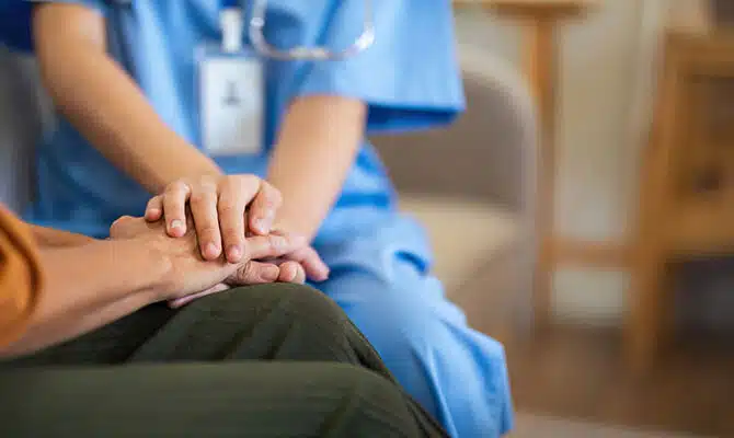 Nurse,And,Doctor,With,Senior,Patient,,Empathy,And,Trust,For
